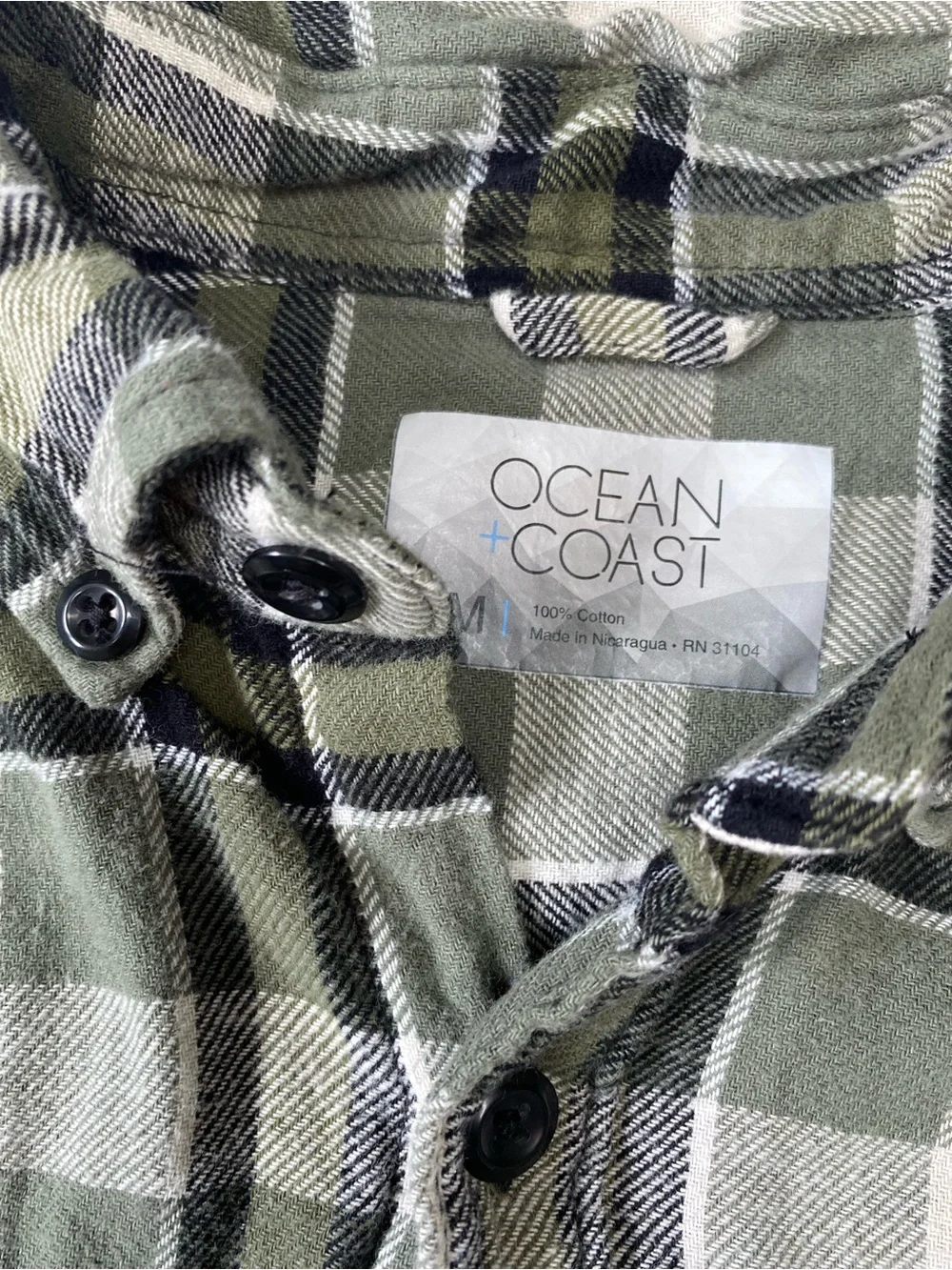 The Children's Place Khaki Cargo Pants with Olive Green Plaid Shirt